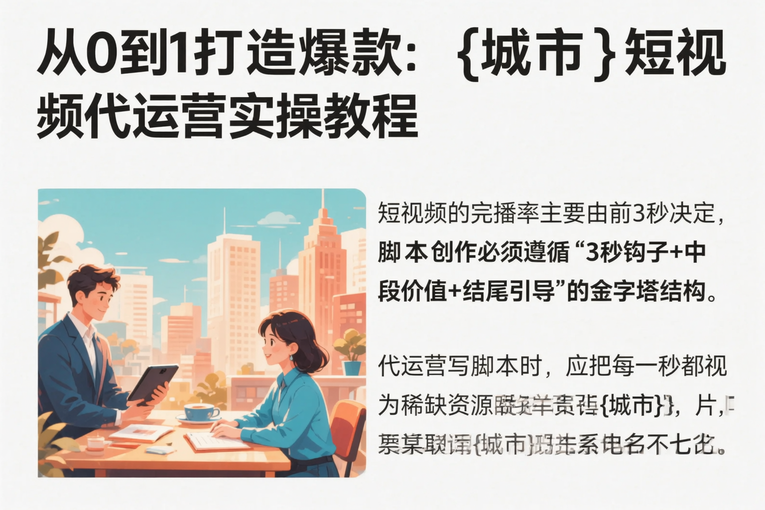从0到1打造爆款：达州短视频代运营实操教程