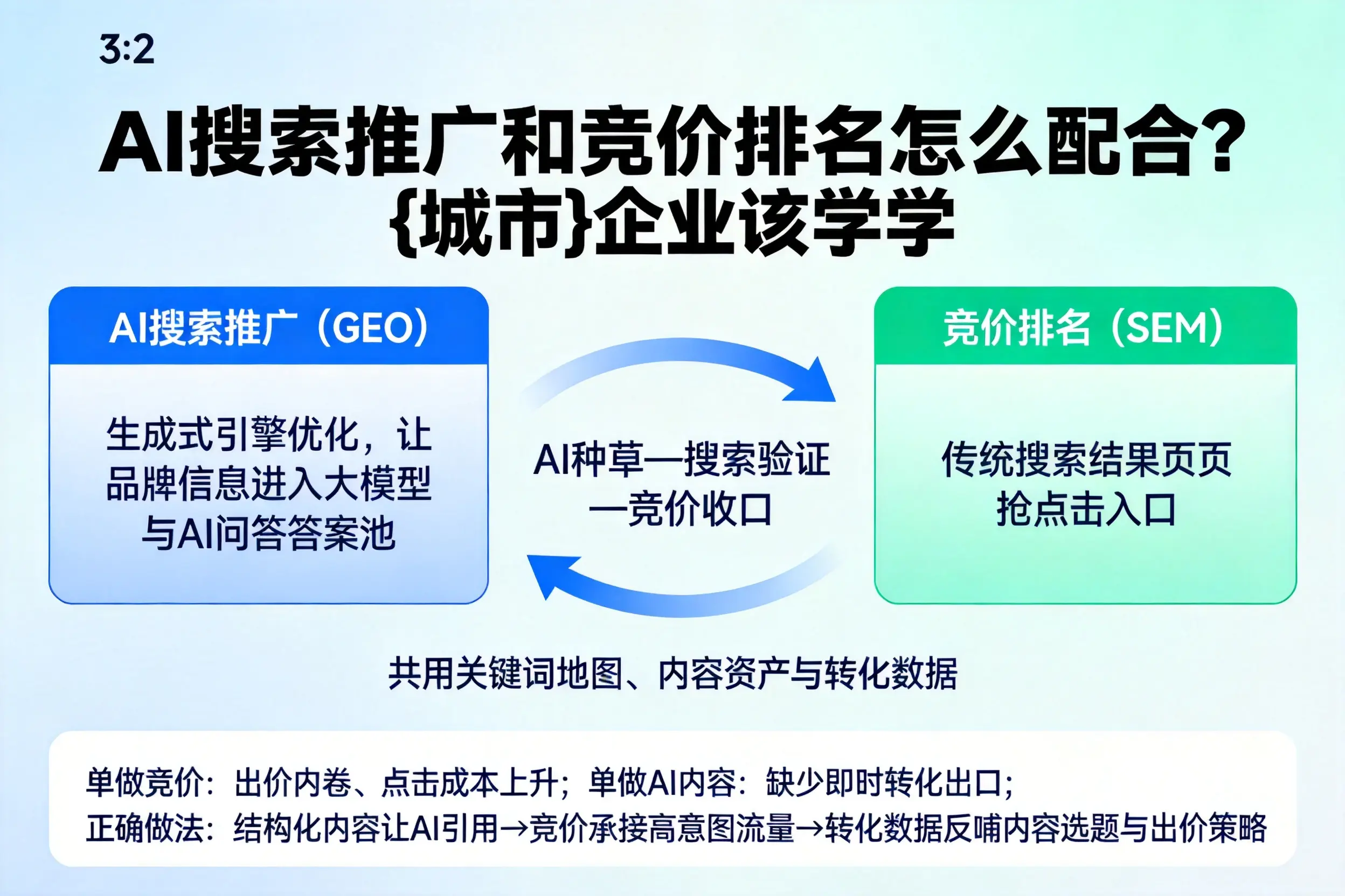 AI搜索推广和竞价排名怎么配合？达州企业该学学