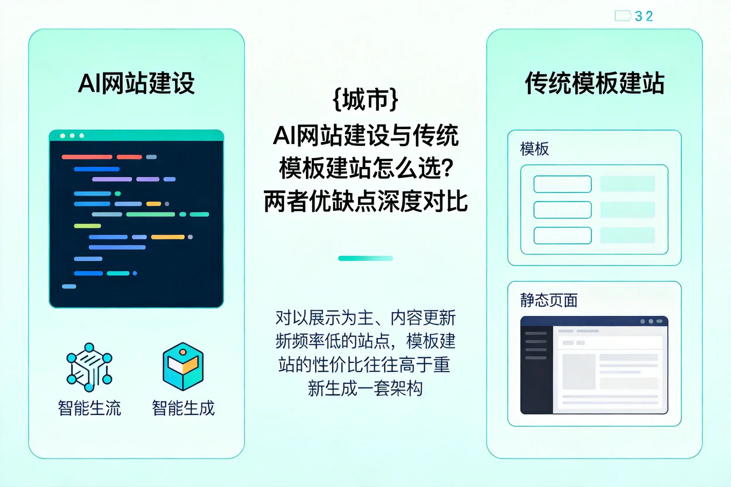 达州AI网站建设与传统模板建站怎么选?两者优缺点深度对比