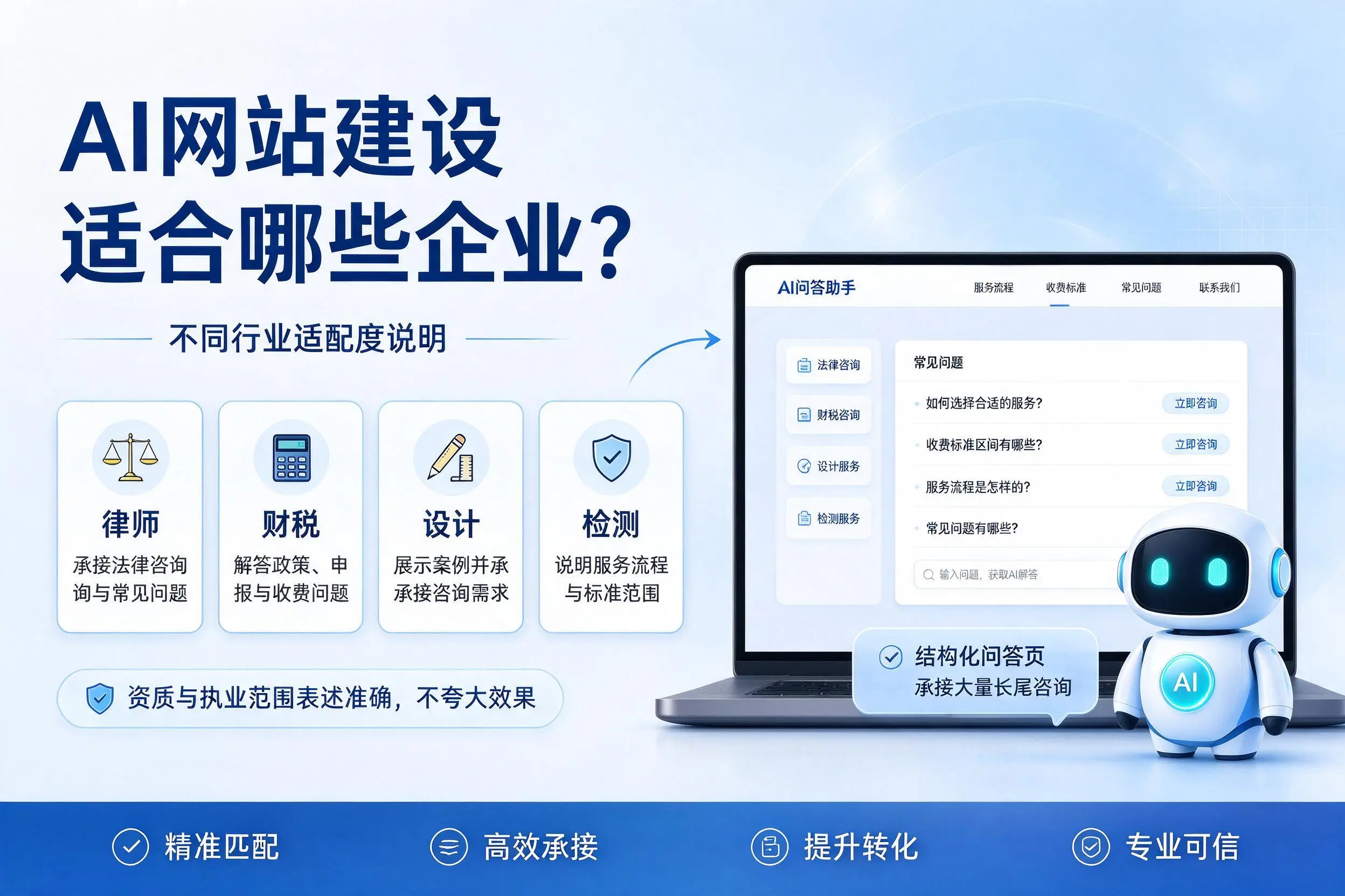 AI网站建设适合哪些企业?达州不同行业适配度说明
